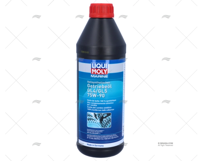 LUBRICANTE ENGR. 100% SINT. 75W-90 1L LIQUI MOLY LUBRICANTE ENGR. 100% SINT. 75W-90 1L LIQUI MOLY