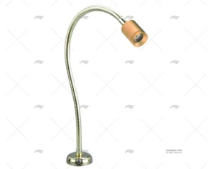 LUZ LECTURA LED LATON CROMADO 8-30V TUBO