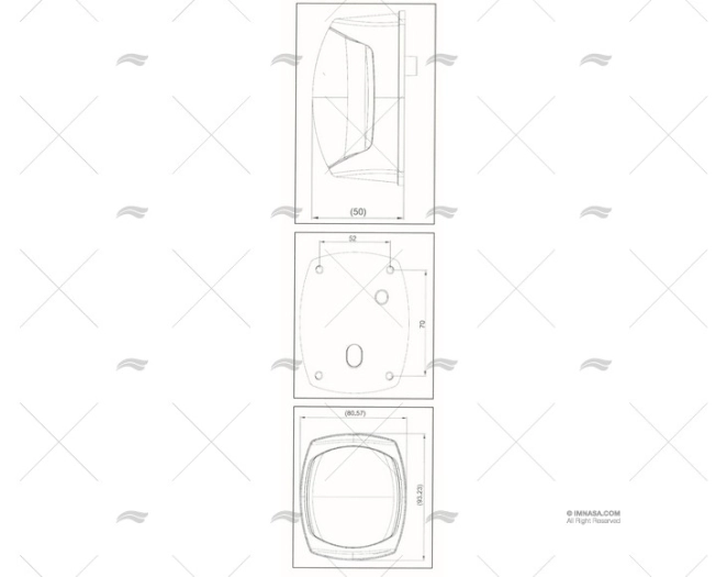 LUZ NAVEGACION ALCANCE LED SS 316 9-33V - Imagen 3