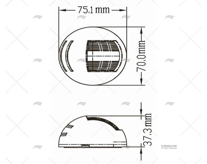 LUZ NAVEGACION ESTRIBOR 12V BLANCA - Imagen 2