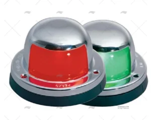 LUZ  PERKO HORIZ. LATON CROMADO JGO 12V