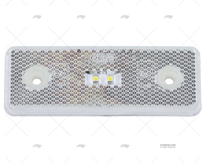 LUZ POSICION BLANCA LED 110x42x9mm 12/24 LUZ POSICION BLANCA LED 110x42x9mm 12/24