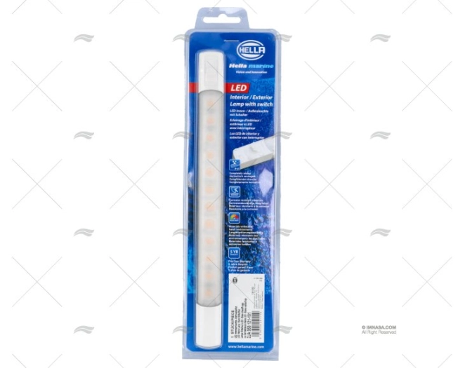 LUZ REGLETA C/INTER 12V BLANCO CALIENTE/ HELLA MARINE - Imagen 2