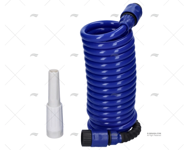 MANGUERA ESPIRAL AZUL 4.5MTS C/ DIFUSOR MANGUERA ESPIRAL AZUL 4.5MTS C/ DIFUSOR