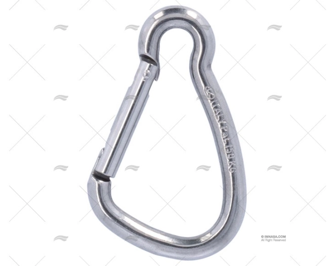 MOSQUETON SIN OJO 65mm INOX HARNES KONG MOSQUETON SIN OJO 65mm INOX HARNES KONG