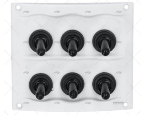 PANEL 6 POS 12V 20A BLANCO 95x107m BEP PANEL 6 POS 12V 20A BLANCO 95x107m BEP