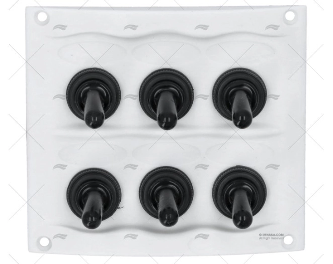 PANEL 6 POS 12V 20A BLANCO 95x107m BEP PANEL 6 POS 12V 20A BLANCO 95x107m BEP
