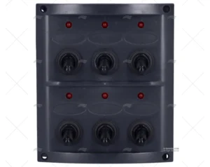 PANEL ELECTRICO 6 BOTONES 4-1/4″ NEGRO PANEL ELECTRICO 6 BOTONES 4-1/4″ NEGRO
