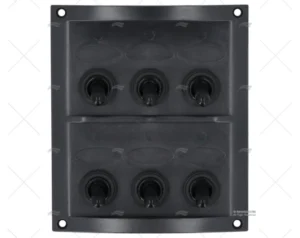 PANEL ELECTRICO 6 BOTONES 4-1/4″ NEGRO PANEL ELECTRICO 6 BOTONES 4-1/4″ NEGRO