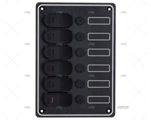 PANEL ELECTRICO 6 BOTONES 5-1/4″ NEGRO PANEL ELECTRICO 6 BOTONES 5-1/4″ NEGRO