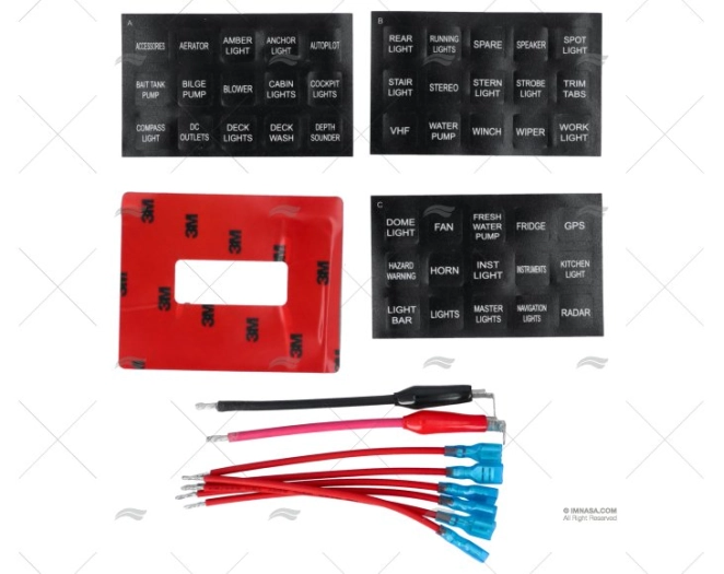PANEL ELECTRICO TOUCH CONTROL 6P 12V - Imagen 2