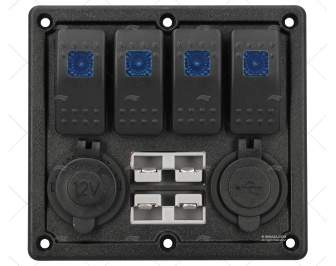 PANEL HORIZONT.x4 USB 50A 90x115mm PANEL HORIZONT.x4 USB 50A 90x115mm