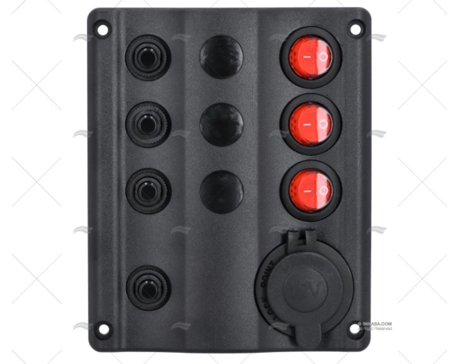 PANEL INT. 12V LED C/TOMA MECHERO PANEL INT. 12V LED C/TOMA MECHERO