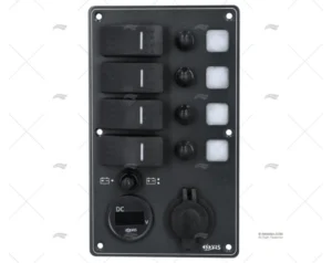 PANEL INT. 4P 12/24V 114x191x75mm USB+VL PANEL INT. 4P 12/24V 114x191x75mm USB+VL