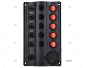 PANEL INT. 5P 12V 107×180 VOLTIMETRO PANEL INT. 5P 12V 107×180 VOLTIMETRO