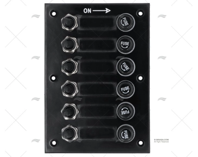 PANEL INTERRUPTOR 6P 12/24V 114x161x35mm PANEL INTERRUPTOR 6P 12/24V 114x161x35mm