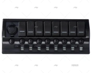 PANEL INTERRUPTOR 9 C/MAGNOTERMICO 12V PANEL INTERRUPTOR 9 C/MAGNOTERMICO 12V