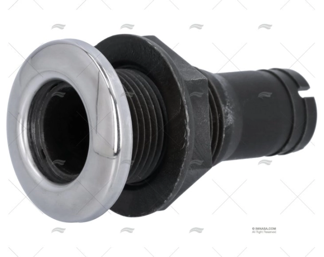 PASACASCO EN ABS C/TAPA CROMADA 1″ PASACASCO EN ABS C/TAPA CROMADA 1″