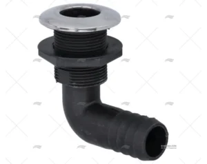 PASACASCO EN ABS C/TAPA INOX 90º 1 1/4″