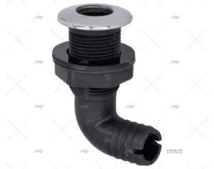 PASACASCO EN ABS C/TAPA INOX 90º 1″