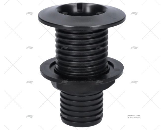 PASACASCO PLASTICO NEGRO 1-1/2" - Imagen 2