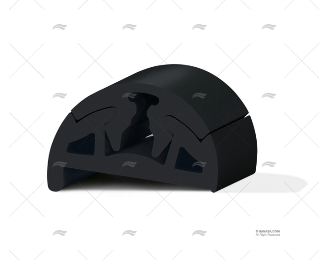 PERFIL PVC BINO H 40 C/DIENTE NEGRO 24m TESSILMARE PERFIL PVC BINO H 40 C/DIENTE NEGRO 24m TESSILMARE