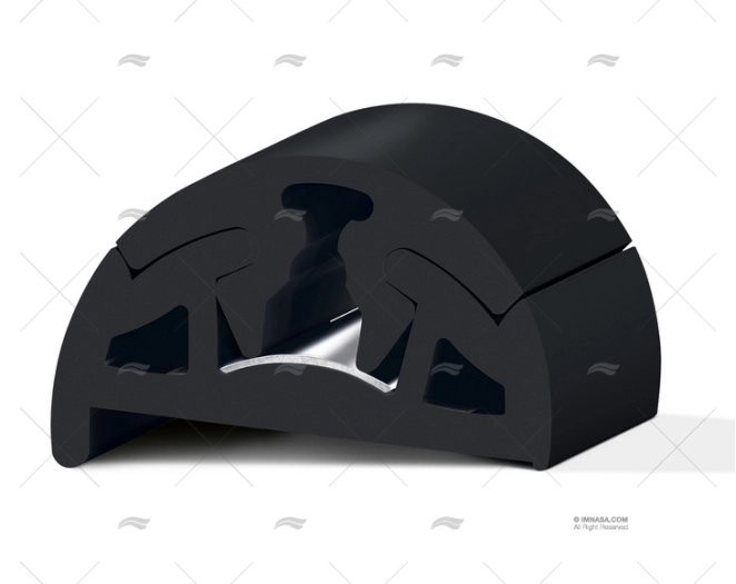 PERFIL PVC BINO H 65 C/DIENTE NEGRO 12m TESSILMARE PERFIL PVC BINO H 65 C/DIENTE NEGRO 12m TESSILMARE