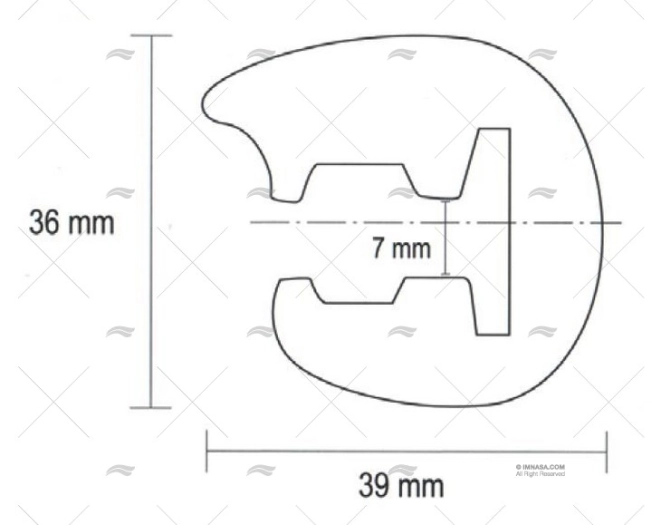 PERFIL PVC L 35 NEGRO 1 x 24m TESSILMARE PERFIL PVC L 35 NEGRO 1 x 24m TESSILMARE