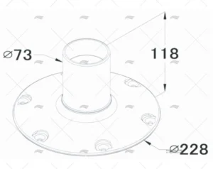 pie-suelto-fijo-bas-228-t73-118mm-imnasa-pies-imnasa-ref-90700287-1.webp