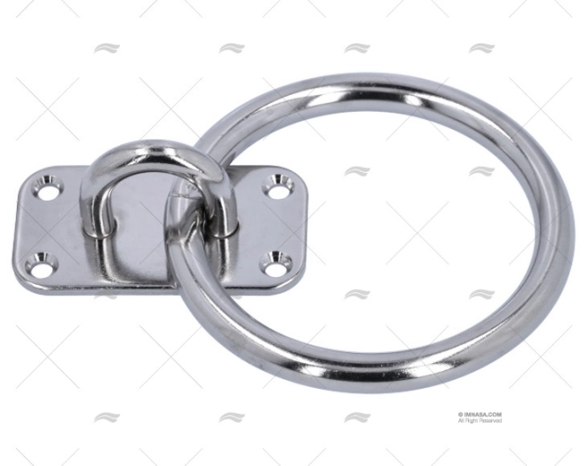 PLATINA REDONDA C/ANILLA INOX 304 SS 10X PLATINA REDONDA C/ANILLA INOX 304 SS 10X
