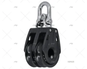 POLEA CONTROL 40mm DOBLE NEGRA LEWMAR POLEA CONTROL 40mm DOBLE NEGRA LEWMAR