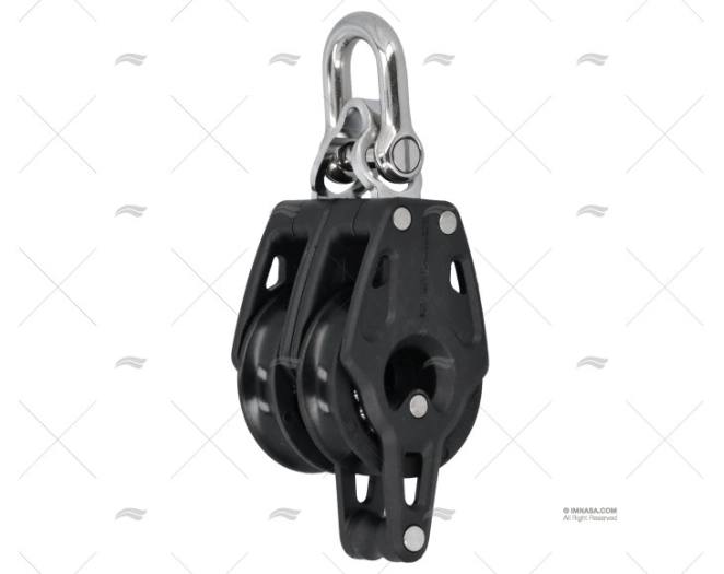 POLEA CONTROL 40mm DOBLE NEGRA LEWMAR POLEA CONTROL 40mm DOBLE NEGRA LEWMAR