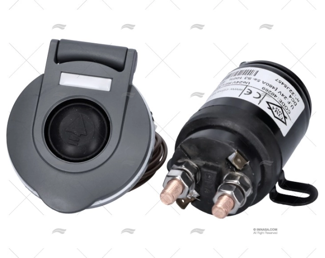 PULSADOR MOLINETE PIE NEGRO 24V 120A UP PULSADOR MOLINETE PIE NEGRO 24V 120A UP