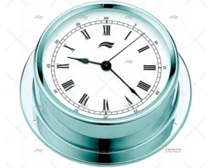 RELOJ HORARIO CROMADO 120mm BARIGO