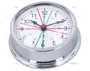 RELOJ HORARIO CROMADO 120mm DIAL 95mm AUTONAUTIC INSTRUMENTAL