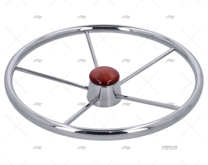 RUEDA TIMON 450mm 5R INOX SAVORETTI ARMANDO - Imagen 2