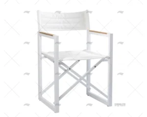 SILLA DIRECTOR CUADRADA DE ALUMINIO BLAN ARC MARINE SILLA DIRECTOR CUADRADA DE ALUMINIO BLAN ARC MARINE