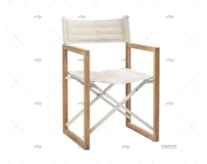 SILLA DIRECTOR CUADRADA DE TECA CREMA ARC MARINE SILLA DIRECTOR CUADRADA DE TECA CREMA ARC MARINE