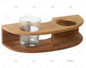 SOPORTE TECA PARED PARA VASO (2) D.71mm ARC MARINE SOPORTE TECA PARED PARA VASO (2) D.71mm ARC MARINE