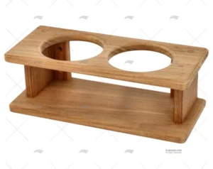 SOPORTE VASOS (2) TECA 215x75x90mm ARC MARINE SOPORTE VASOS (2) TECA 215x75x90mm ARC MARINE