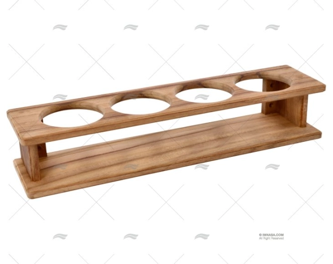 SOPORTE VASOS (4) TECA 386x75x90mm ARC MARINE SOPORTE VASOS (4) TECA 386x75x90mm ARC MARINE