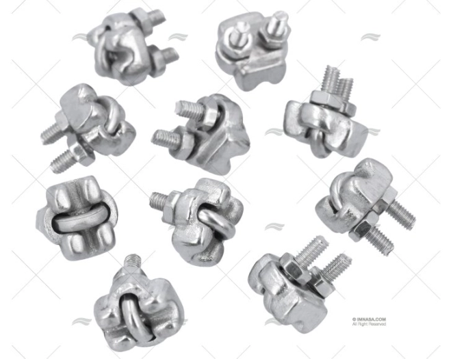 SUJETACABLES INOX 2mm (10u) SUJETACABLES INOX 2mm (10u)