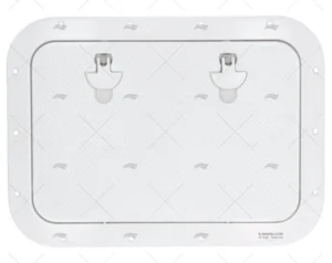 TAPA 550x400mm BLANCA ALUMINIO