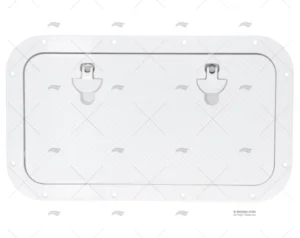 TAPA 600x350mm BLANCA ALUMINIO