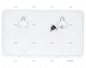 TAPA 600x350mm BLANCA C/LLAVE