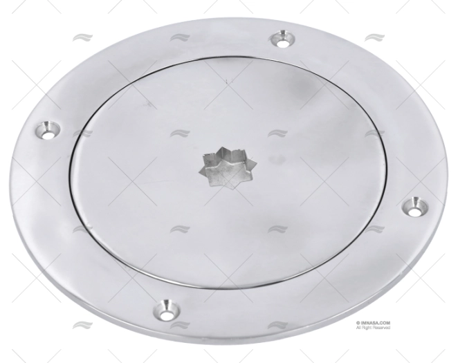 TAPA REGISTRO INOX 5″ 185mm