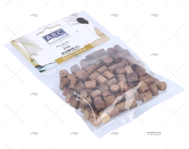 TAPON DE TECA Ø10mm (BOLSA 100 UNIDADES) ARC MARINE TAPON DE TECA Ø10mm (BOLSA 100 UNIDADES) ARC MARINE