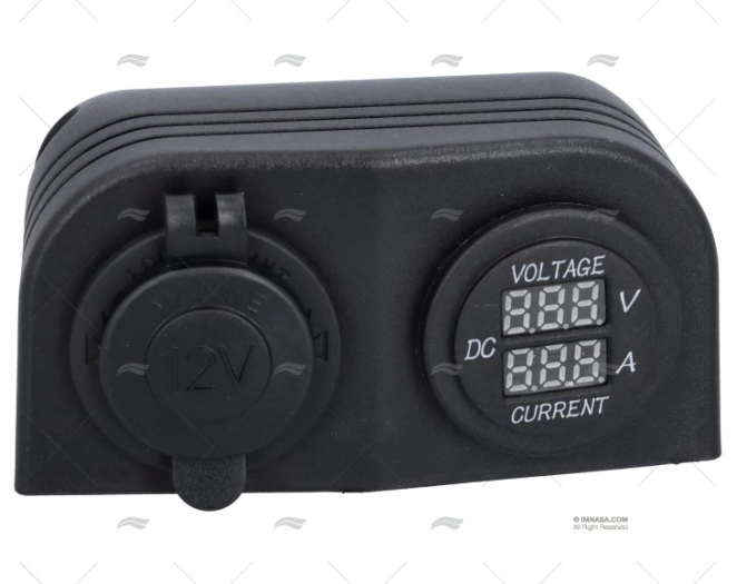 TOMA MECHERO+VOLT. + AMP. SUPERFICIE TOMA MECHERO+VOLT. + AMP. SUPERFICIE