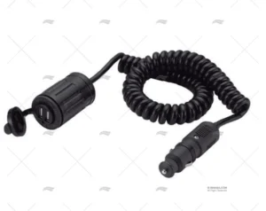 TOMA USB 12V 2 ENT. ALARGO MECHERO 1.8MT TOMA USB 12V 2 ENT. ALARGO MECHERO 1.8MT