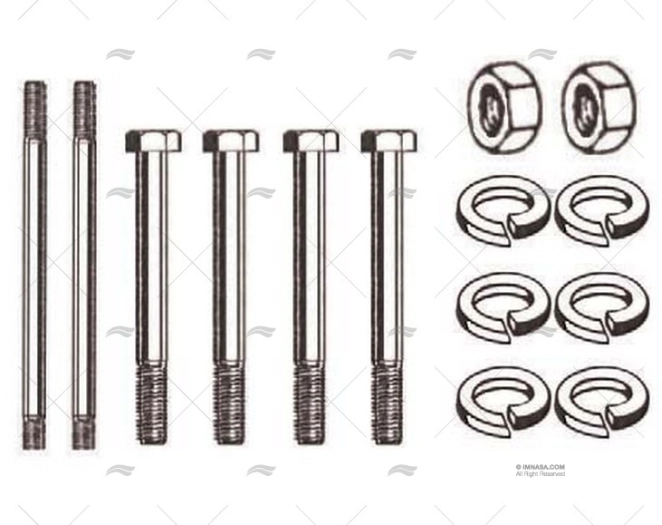 TORNILLO Y TUERCA COLECTOR MERC 165 CI BARR MARINE TORNILLO Y TUERCA COLECTOR MERC 165 CI BARR MARINE